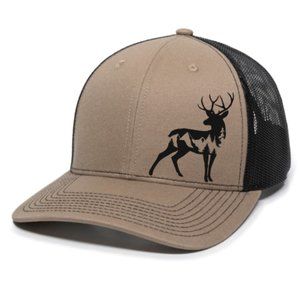 Deer Wild Stag Mountain Adventure (Life is an Adventure) Premium Snapback Hat